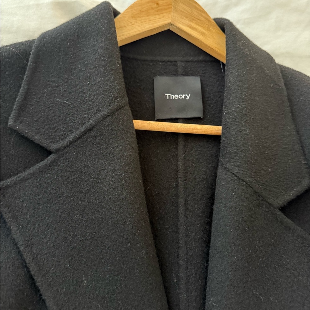 Theory Wool Robe Coat - Picture 3 of 4